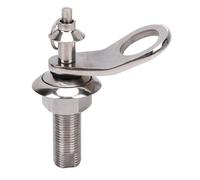 Cryfokt Mudguard Cleat, Stainless Steel Marine Mudguard Cleat with One Handed Operation, Scratch Proof Design, Practical & Convenient Boat Holder for Ships Yachts