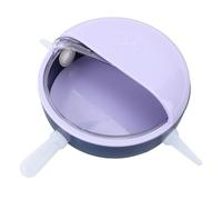Cryfokt Multi Nipples Puppy Milk Feeder Bowl, Easy to Clean Plastic Feeding Bowl for Kittens, Puppies, Versatile Use for Small Pets, 3.94in (Purple)