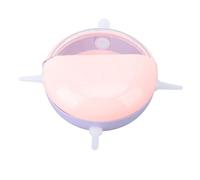 Cryfokt Multi Nipples Puppy Milk Feeder Bowl, Easy to Clean Plastic Feeding Bowl for Kittens, Puppies, Versatile Use for Small Pets, 3.94in (Pink)