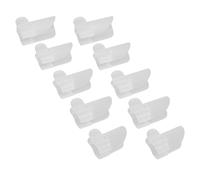 Cryfokt Multi Size Nail Polish Protector Caps for Effortless Manicure Use At Home Strong Clip Design 10 Pieces Transparent (2 Pcs)