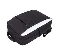 Cryfokt Multifunctional Host Storage Backpack, Lightweight and Portable Carrying Case for System, Adjustable Shoulder Strap for Comfortable Travel, Black and White
