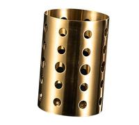Cryfokt Multifunctional Stainless Steel Utensil Holder Higher Design with Draining Function for Organizing Kitchen Utensils 10x15cm