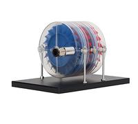 Cryfokt Multistage Steam Turbine Model for Classroom Demonstrations and Science Projects, Durable Iron and Organic Glass, 19.4oz Size