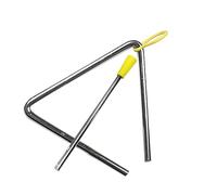 Cryfokt Musical Triangle Instrument for Kids Education, Compact Metal Triangle with for Outdoor Activities (5 Inch (135 Pcs))