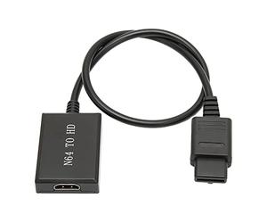 Cryfokt N64 to HD Multimedia Interface Converter High Resolution Plug and Play Game HD Link Cable for N64 PAL NTSC 720P 1080P Support, Portable ABS Material, for All TV Types