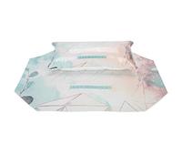 Cryfokt Nail Art Hand Pillow Comfortable Detachable Design for Nail Salons PU Leather 2pcs Set 28.5 X 12.5cm (Graffiti Style)