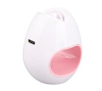 Cryfokt Nail Dryer Lamp Portable USB Mini Gel Nail Curing Lamp for Manicure Tools, Anti-scratch Art for Anytime Use, with Power Cord, Single Finger Dryer 4.5 X 5.5cm (Pearl White)