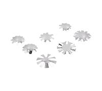 Cryfokt Nail Trimmer Set Professional Stainless Steel Cutter Template Tool for DIY Manicure Pedicure, 7pcs for Nail Salons or Home Use (A-G style silver)