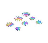 Cryfokt Nail Trimmer Set Professional Stainless Steel Cutter Template Tool for DIY Manicure Pedicure, 7pcs for Nail Salons or Home Use (A-G color)