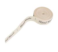 Cryfokt Natural Cotton Hand Made Fonts Ribbon 1.5cm for Gift Packaging, Ideal for Crafting and DIY Projects, Perfect for Wedding or Party Decorations (Handmade Full English Letters)