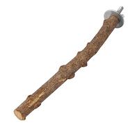 Cryfokt Natural Wood Toy Stand for Chewing and Grinding Exercise for Small Birds Indoor 1.5~2.5cm Diameter (1.5~2.*25CM)