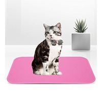 Cryfokt Non Slip Rubber Mat for Pet Grooming Table Strong Water Absorbent Easy Clean 22.4 * 14.9 Inch Mat for Grooming and Bathing (Pink)