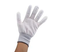 Cryfokt Nylon Anti Slip Gloves Eco-Friendly PU Coated for Precision Electronics Workers Size S M L 1 Pair (#1)