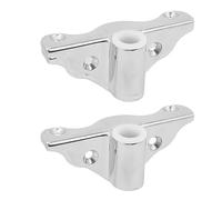 Cryfokt Oarlock Support Bracket 1/2in Hole 2 Pcs Robust 316 Stainless Steel for Versatile Marine Environments