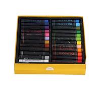 Cryfokt Oil Pastels Heavy Colored Cylindrical Oil Paint Sticks for Art Painting Archival Quality for Artwork Easy Control 36 X Pastels (24 Colors)