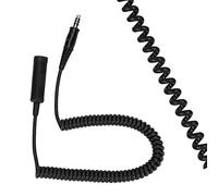 Cryfokt Original U-92A/U to U-174/U Helicopter Headphone Extension Line Cable ABS Black for Oxygen Mask Helmet, 70cm Length