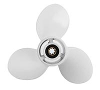 Cryfokt Outboard Propeller High Thrust 3 Blades Fit for Yamaha Engine, Aluminum Alloy 1/4x8 Propeller for Saltwater Use