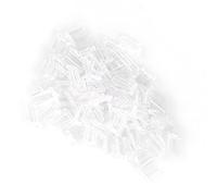 Cryfokt Pack of 100 Plastic Compression Cases for Rimless Glasses Accessories, Quick Repair Tools for Opticians, Durable, Professional (1.4 * 0.8 * 0.7)