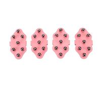 Cryfokt Palm Shaped Massage Glove, Lightweight Massage Tool with 7 Roller Balls for Muscle Pain Relief, Suitable for Home and Office, TPR Material, 4 Pcs