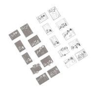 Cryfokt Paper Handbook Decoration Stickers 20pcs Black and White DIY