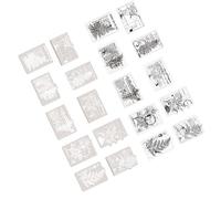 Cryfokt Paper Handbook Decoration Stickers 20pcs Black and White DIY