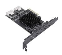 Cryfokt PCIe Serial ATA Expansion Card Multi-Port Support for Servers Desktop PCs Easy Installation Low Power Consumption 1 Unit