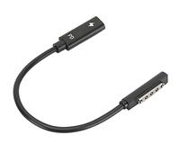 Cryfokt PD Fast Charge Transfer Type C Adapter Cable for 1/2 / RT, High-Grade PVC Shell for Comfortable Hand Feel, Ideal Replacement Power Charging Cable (Black, 6.7")