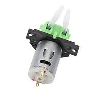 Cryfokt Peristaltic Tube Head Dosing Pump for Aquarium Lab Analysis, Easy Disassemble and Maintain, Self-Priming for Experimental, Biochemical Analysis, ABS Material (Black, 12V 1 * 3) (12V 3 * 5)