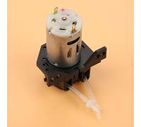 Cryfokt Peristaltic Tube Head Dosing Pump for Aquarium Lab Analysis, Easy Disassemble and Maintain, Self-Priming for Experimental, Biochemical Analysis, ABS Material (Black, 12V 1 * 3) (12V 1 * 3)