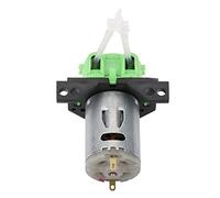 Cryfokt Peristaltic Tube Head Dosing Pump for Aquarium Lab Analysis, Easy Disassemble and Maintain, Self-Priming for Experimental, Biochemical Analysis, ABS Material (Black, 12V 1 * 3) (12V 1 * 3)