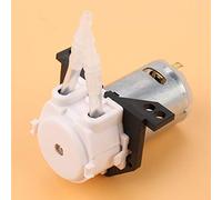 Cryfokt Peristaltic Tube Head Dosing Pump for Aquarium Lab Analysis, Easy Disassemble and Maintain, Self-Priming for Experimental, Biochemical Analysis, ABS Material (Black, 12V 1 * 3) (12V 3 * 5)