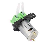 Cryfokt Peristaltic Tube Head Dosing Pump for Aquarium Lab Analysis, Easy Disassemble and Maintain, Self-Priming for Experimental, Biochemical Analysis, ABS Material (Black, 12V 1 * 3) (24V 3 * 5)