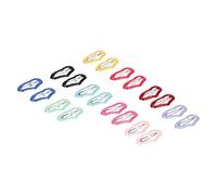 Cryfokt Pet Hair Clips Durable Mini Peach Heart Snap Hairpin for Rabbit, Mini Clips for Small Pet Decoration, Stainless Steel Hairpin for Rabbit Chinchilla 50pcs