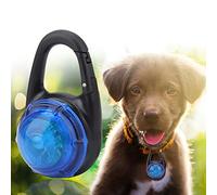 Cryfokt Pet Luminous Necklace LED Dog Pendant Compact Design for Evening Walks Safety 1 Unit (Blue)