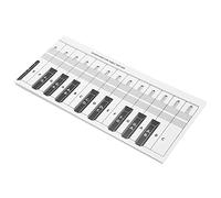 Cryfokt Piano Note Chart for Beginners, Clear and 88 Keys Learning Tool for Piano Practice, Coated Paper, 14x122cm