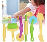 Cryfokt Plastic Clay Dough Tools Set 6 Pcs for Kids Ages 3-5