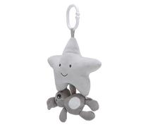 Cryfokt Plush Baby Rattle Toy Pull Bell Function Hanging Stroller Rattle Toy for Early Childhood Development