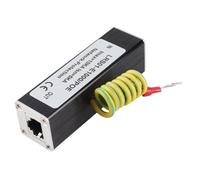 Cryfokt POE Surge Protector Compact Design Fast Response Arrester for Network Cameras Servers 1 X POE Arrester Aluminum Alloy