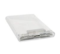 Cryfokt Portable 2.5" Hard Drive Case Easy To Install USB3.0 Transmission Rate Transparent External Hard Drive Enclosure for 10 for 8 for SE ME 2000 XP (U25TY3.0)