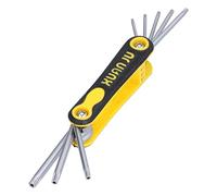 Cryfokt Portable 8 in 1 Folding Star Wrench Combination Set for