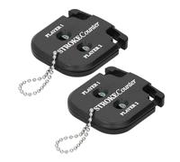 Cryfokt Portable ABS Score Counter Mini Stroke Shot Score Counter with Key Chain for and Outdoor Sports, Black, 2pcs