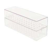 Cryfokt Portable Acrylic Nail Drill Display Organizer with Transparent Design for On-The-Go Use Nail Technicians and Artists Tips Container Box