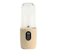 Cryfokt Portable Blender Mini Juicer Cup 40W High Performance USB Rechargeable for Gym Office Home 500ml Apricot