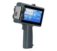 Cryfokt Portable Inkjet Printer Portable Barcode Printer with 4.3 Inch Touch Screen 600dpi HD Printing USB Interface for Material Coding Machine for Packaging Workers (UK Plug)
