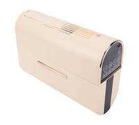 Cryfokt Portable Mini Laundry Dryer Convenient Foldable Electric Drying Machine for Travel RV Apartment, Remote Control, Protective Purple Light, for Garments, PPCloth Material (Beige)