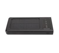 Cryfokt Portable Solar Power Bank 20000mAh with Dual Output Charging and Flashlight for Hiking Camping Travel (Black)