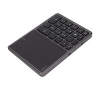 Cryfokt Portable Wireless Numeric Keypad Touch Panel Design 22 Keys for Laptop User ABS Material (Gray)