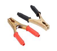 Cryfokt Precise Car Battery Clamp Strong Pure Copper 200A Current for Electrical Lab Use Red Black 15cm