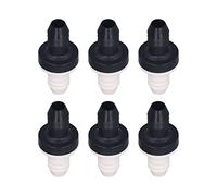 Cryfokt Precise Check Valve Plastic Non Return One Way Inline Valve for Liquid and Gas 3/8" 10MM, High Strength &, 6Pcs Pack for Water Treatment, Air Purification (#3)