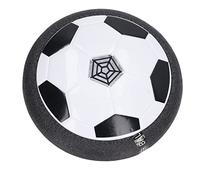 Cryfokt Premium ABS LED Hover Soccer Ball Toy with Foam Bumper for Children's Coordination Ability Improvement (Black)